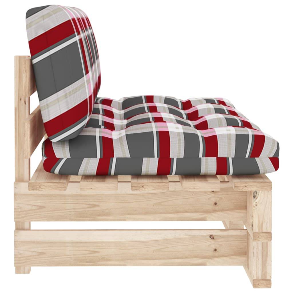 vidaXL Outdoor-Mittelsofa Paletten Imprägniertes Kiefernholz