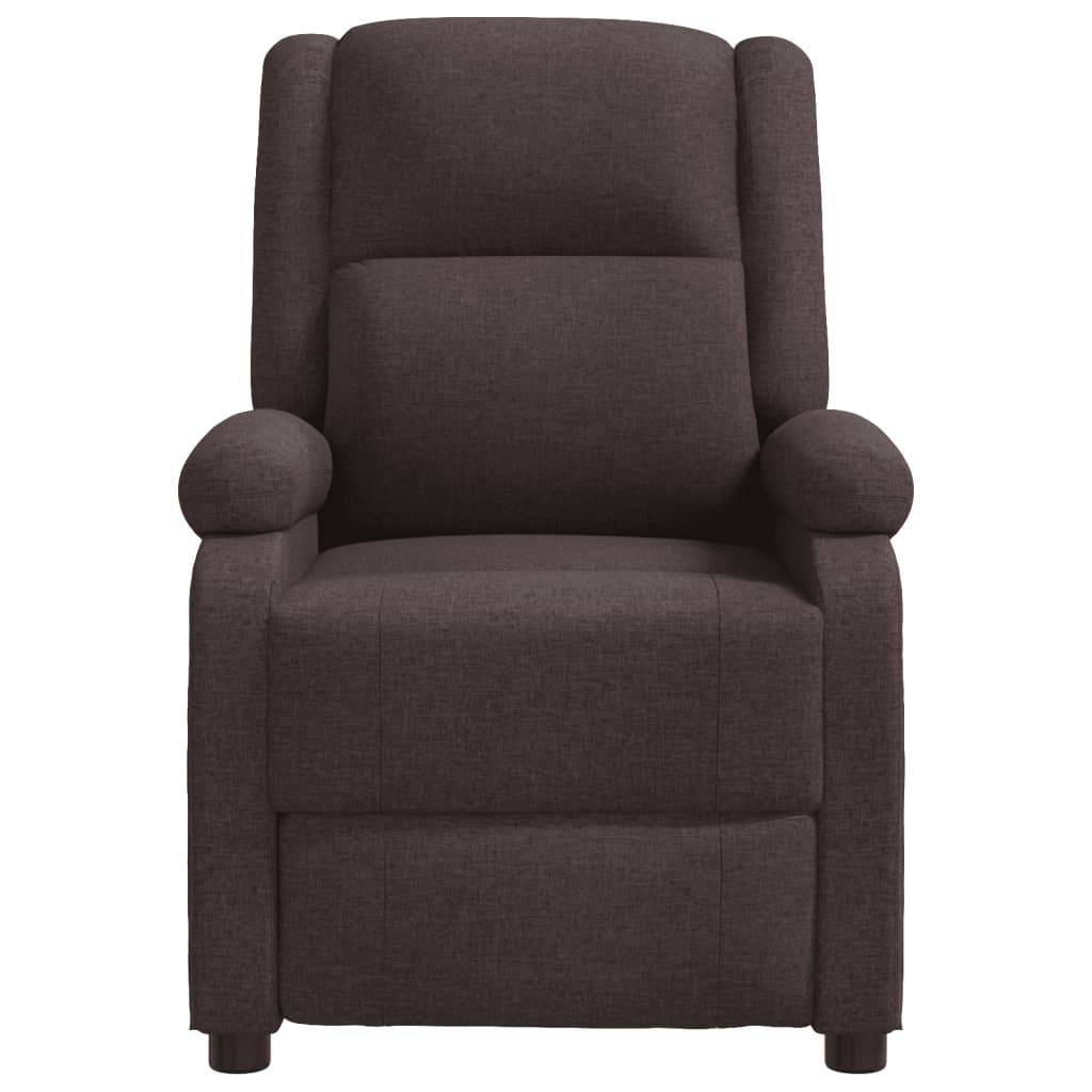 vidaXL Relaxsessel Dunkelbraun Stoff
