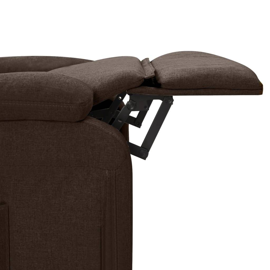 vidaXL Relaxsessel Dunkelbraun Stoff