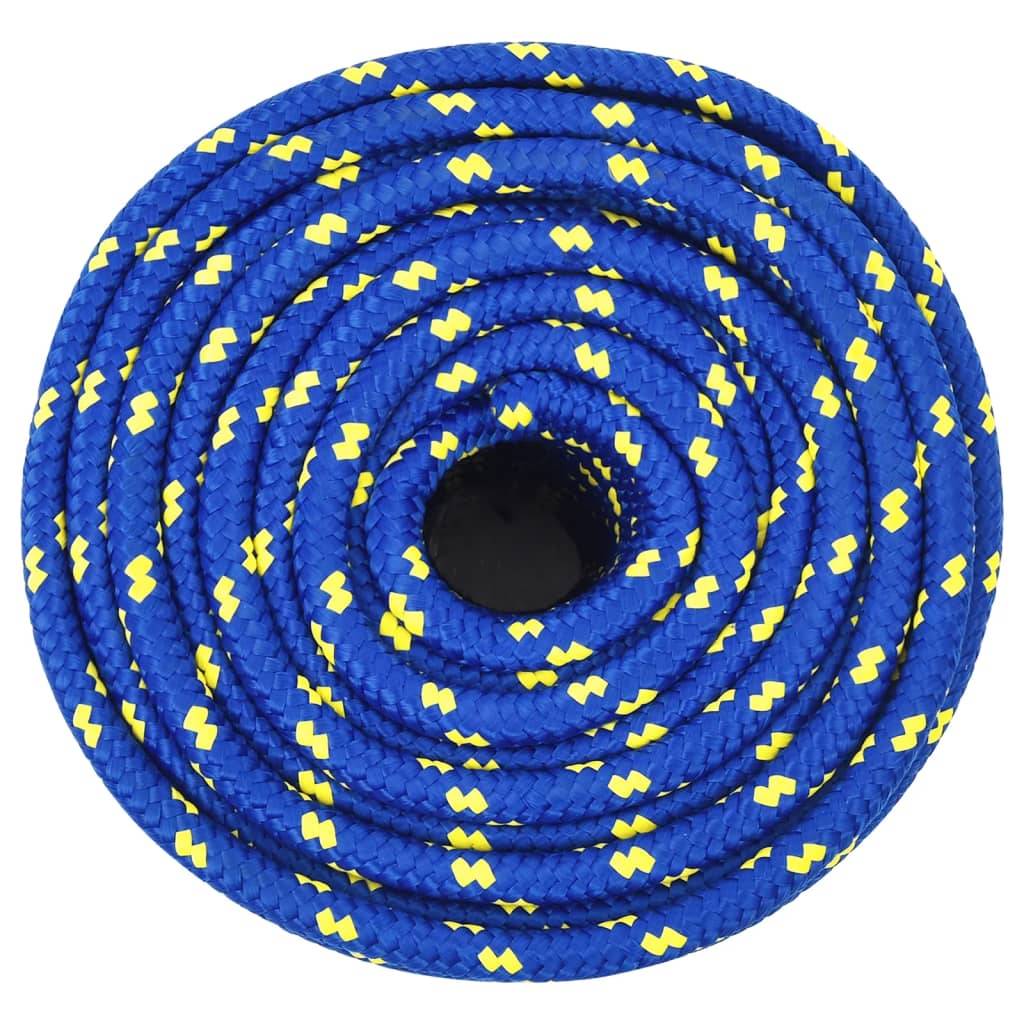 vidaXL Bootsseil Blau 12 mm 25 m Polypropylen