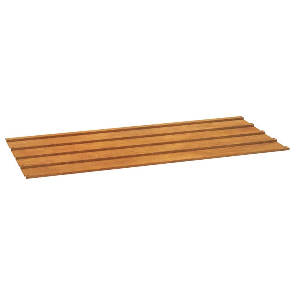 vidaXL Dachplatten 36 Stk. Rostig 100x44 cm Cortenstahl