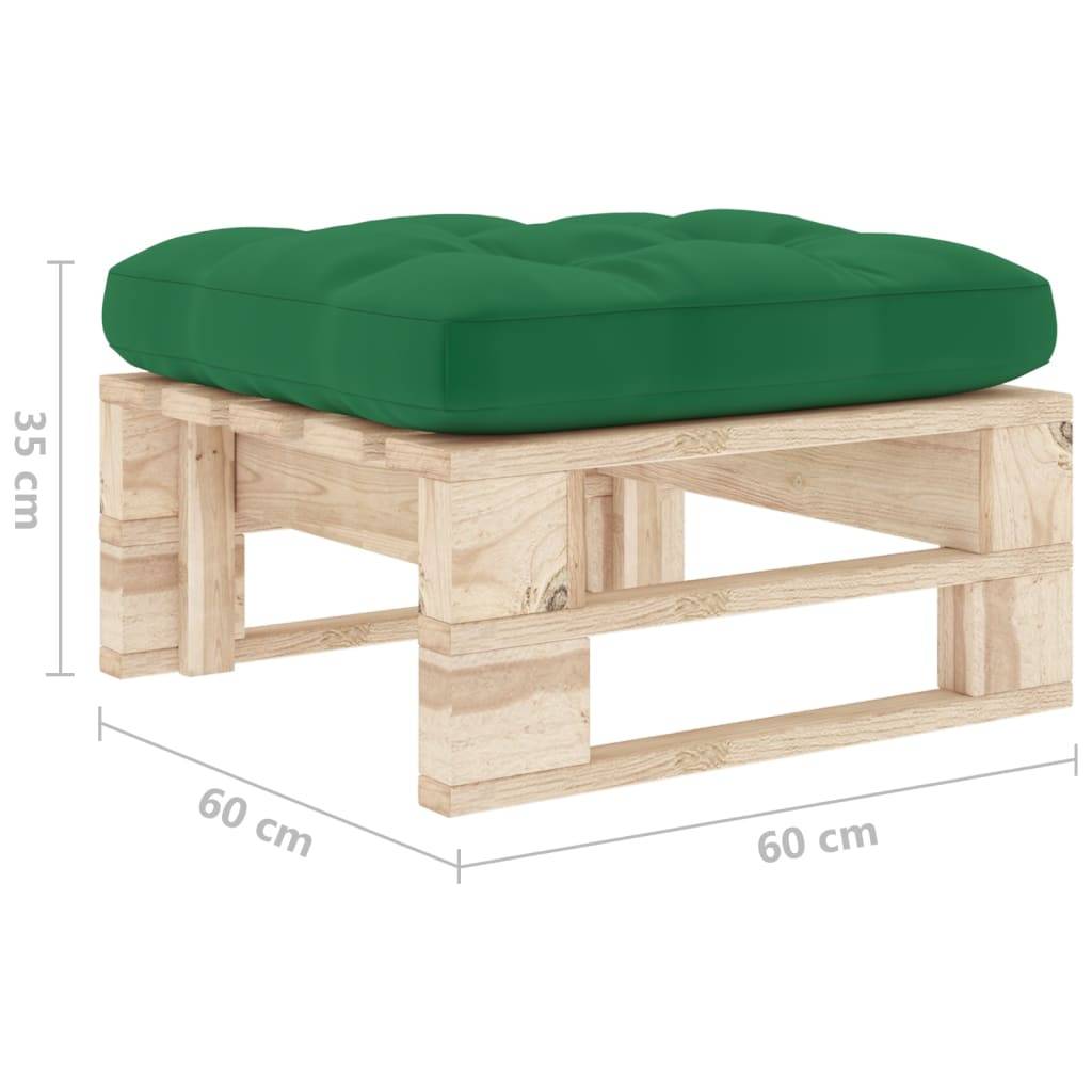 vidaXL Garten-Palettenhocker Imprägniertes Kiefernholz