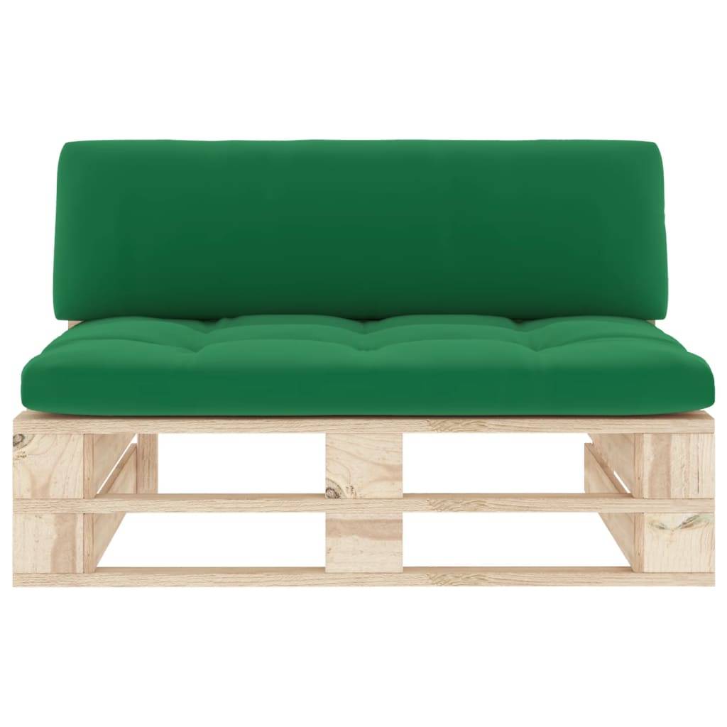 vidaXL Outdoor-Mittelsofa Paletten Imprägniertes Kiefernholz