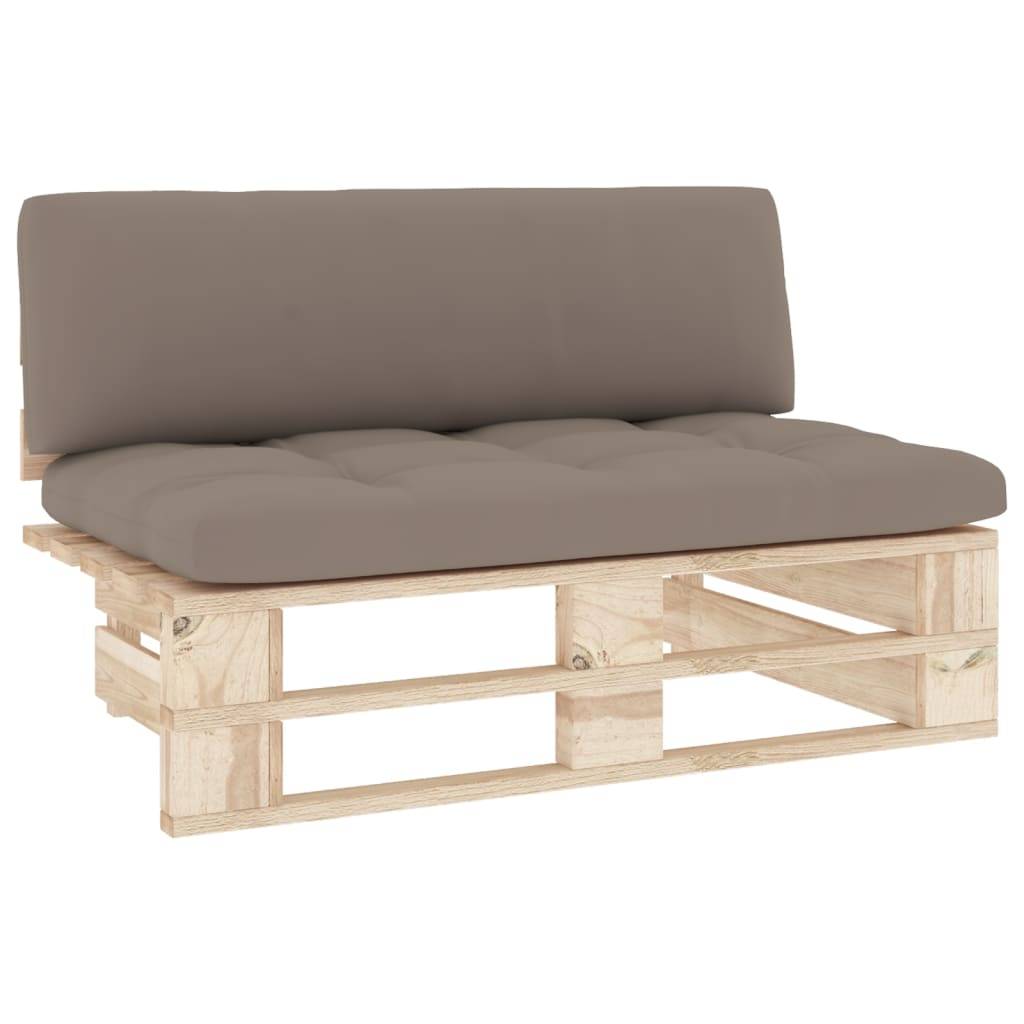 vidaXL Outdoor-Mittelsofa Paletten Imprägniertes Kiefernholz
