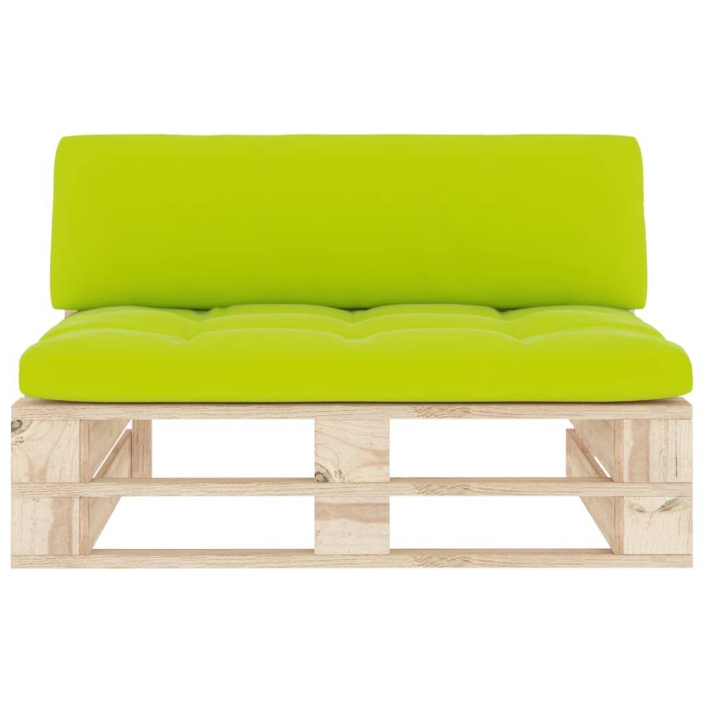 vidaXL Outdoor-Mittelsofa Paletten Imprägniertes Kiefernholz