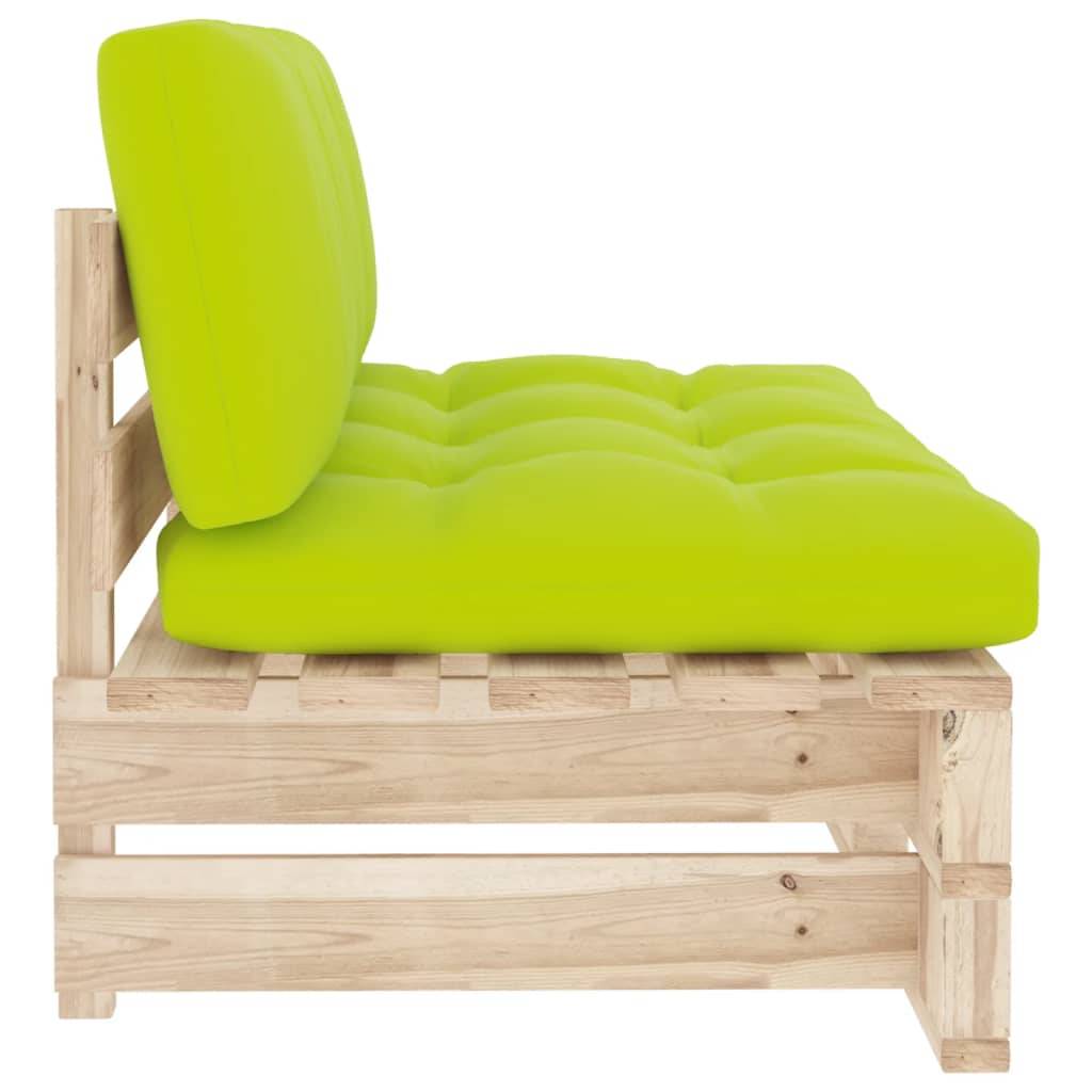 vidaXL Outdoor-Mittelsofa Paletten Imprägniertes Kiefernholz