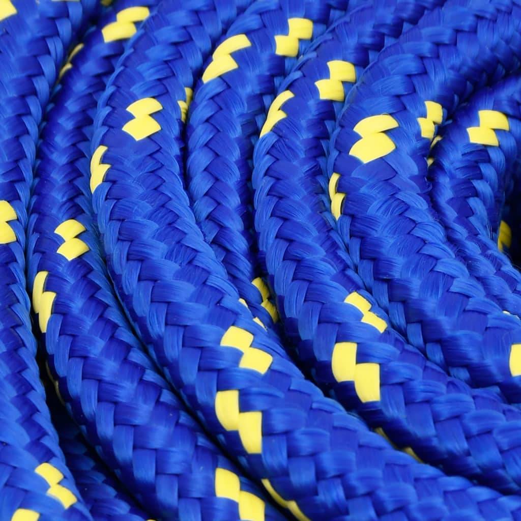 vidaXL Bootsseil Blau 16 mm 25 m Polypropylen