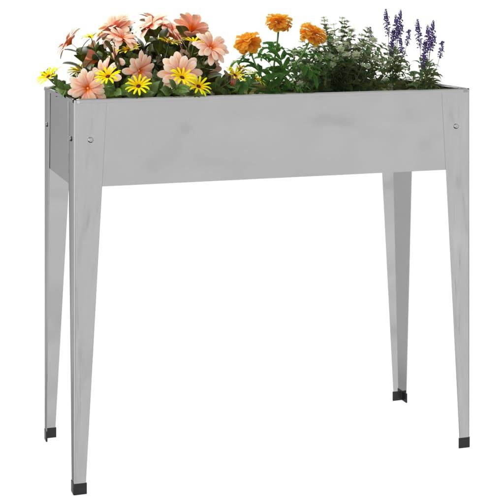 vidaXL Pflanzkübel 100,5x40,5x90 cm Verzinkter Stahl