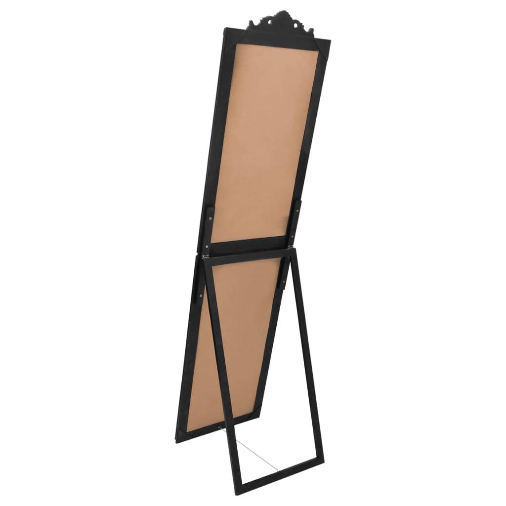 vidaXL Standspiegel Schwarz 40x160 cm