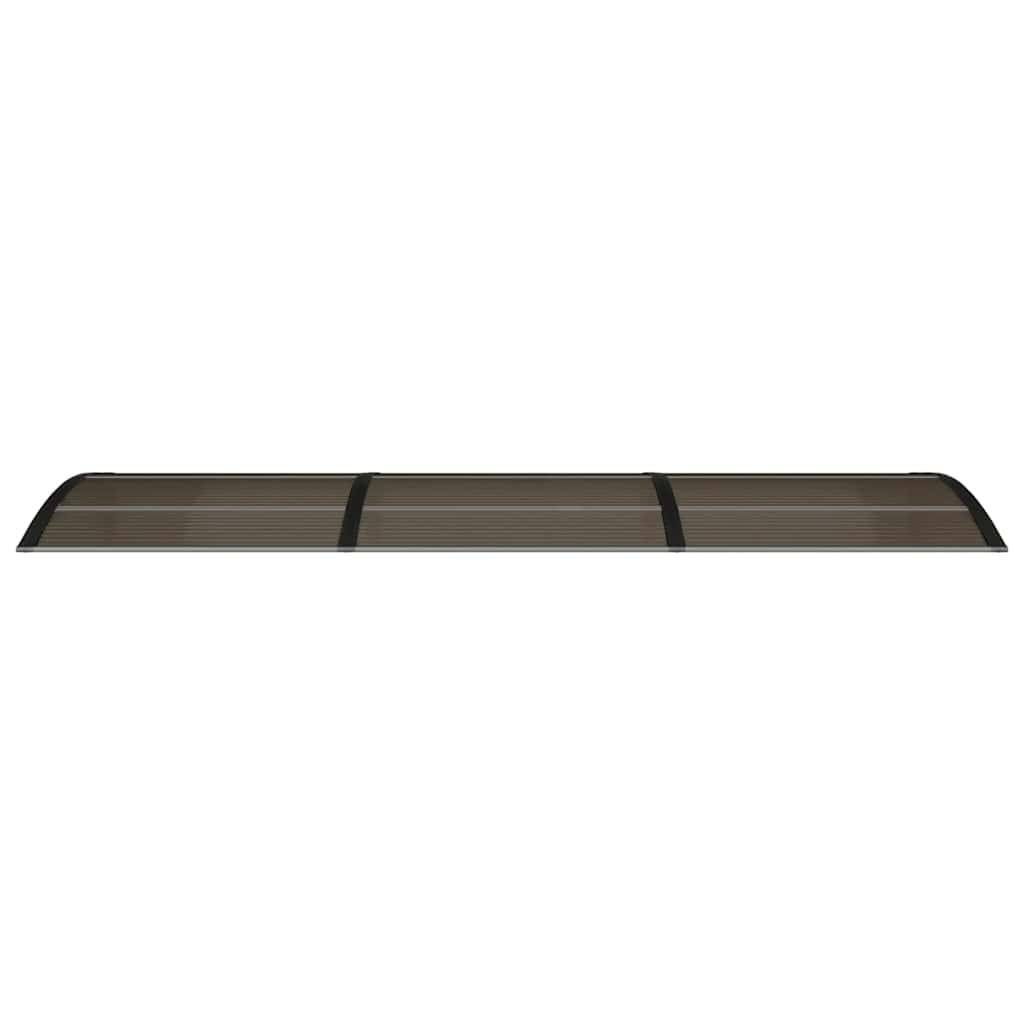 vidaXL Türvordach Schwarz 300x75 cm Polycarbonat