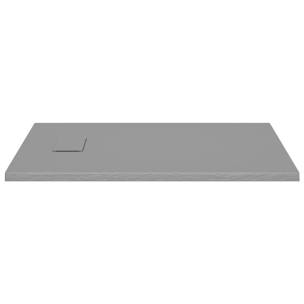 vidaXL Duschwanne SMC Grau 100x70 cm