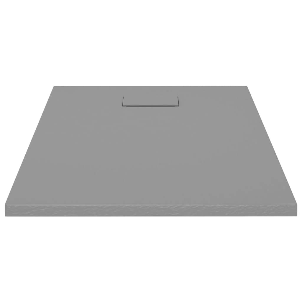 vidaXL Duschwanne SMC Grau 100x70 cm