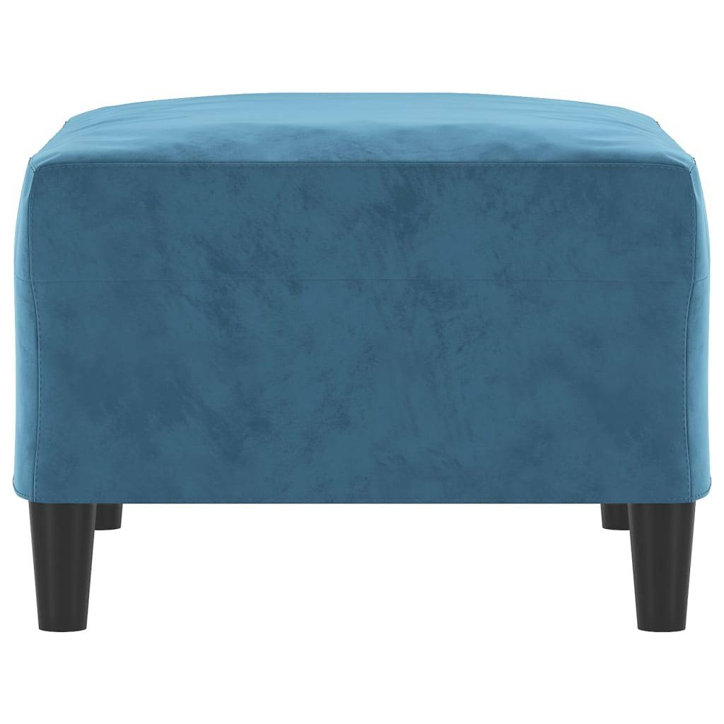 vidaXL Fußhocker Blau 70x55x41 cm Samt