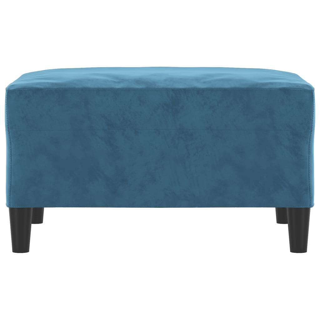 vidaXL Fußhocker Blau 70x55x41 cm Samt