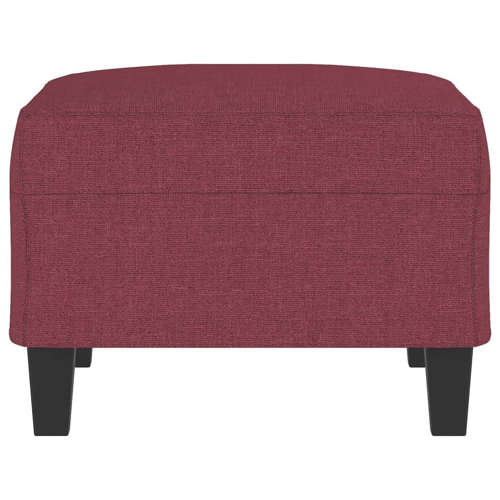 vidaXL Fußhocker Weinrot 70x55x41 cm Stoff