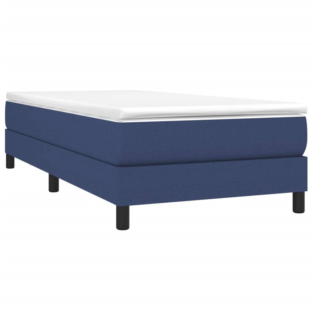 vidaXL Bettgestell ohne Matratze Blau 100x200 cm Stoff