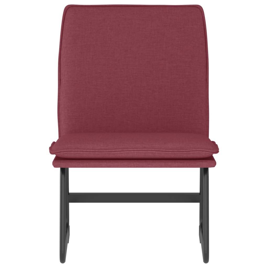 vidaXL Loungesessel Weinrot 52x75x76 cm Stoff