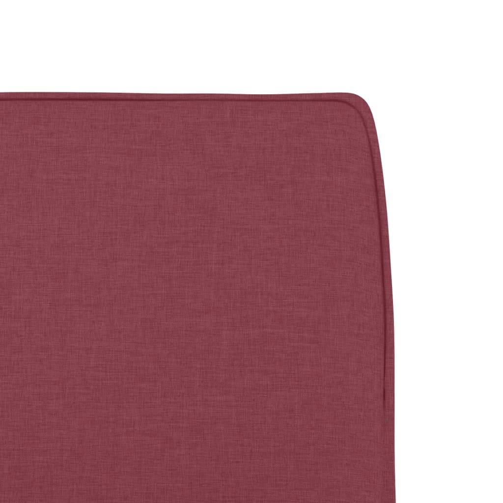 vidaXL Loungesessel Weinrot 52x75x76 cm Stoff