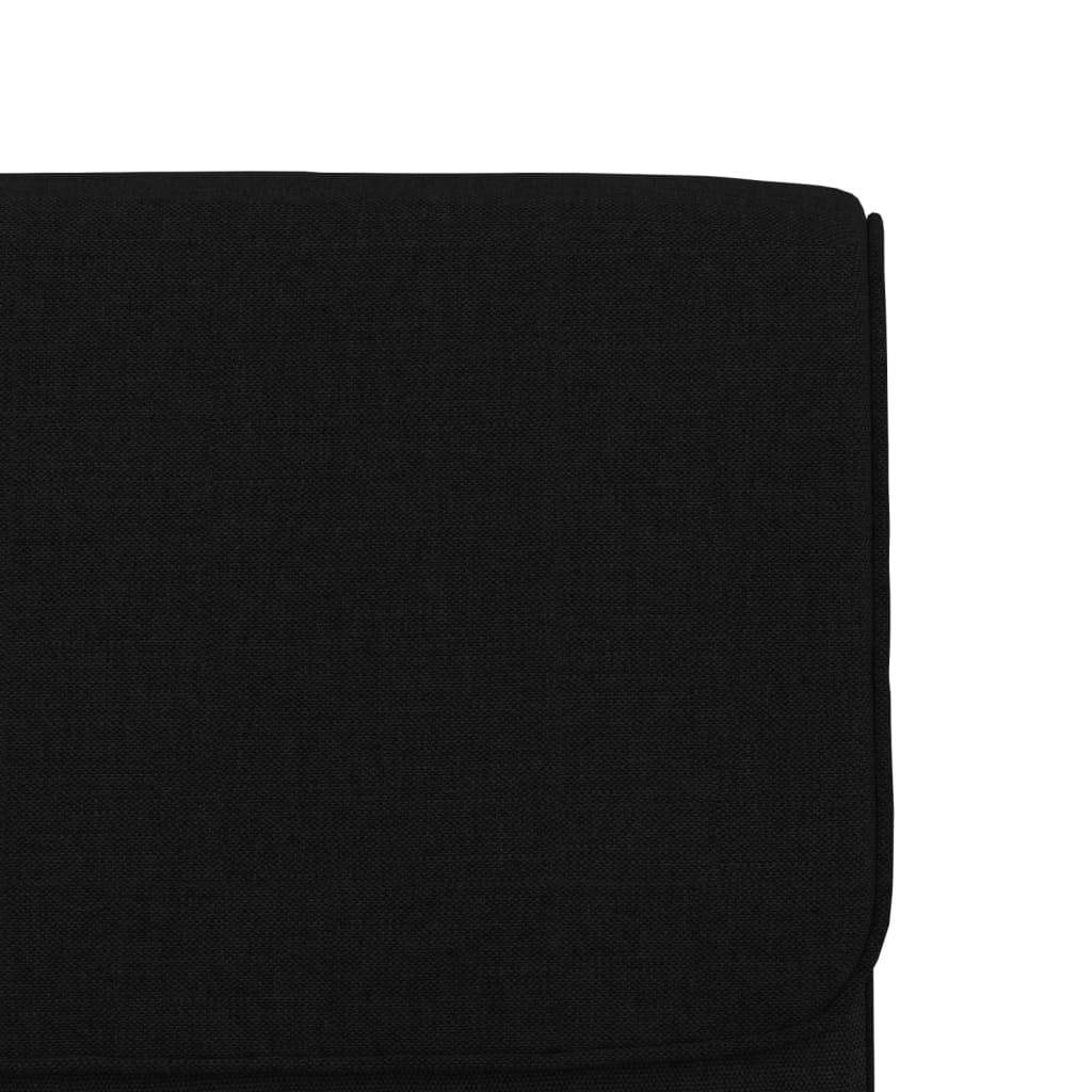 vidaXL Loungesessel Schwarz 55x64x80 cm Stoff