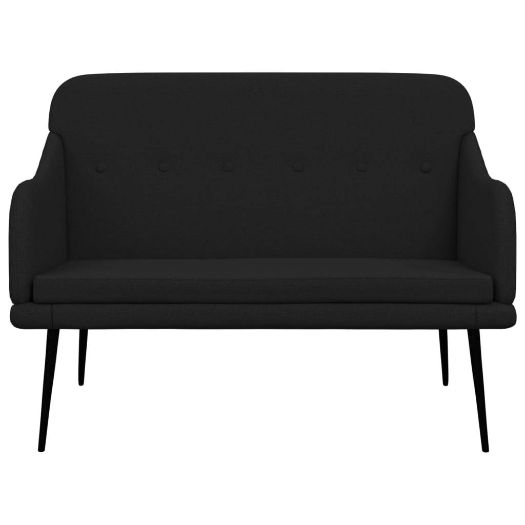 vidaXL Sitzbank Schwarz 110x76x80 cm Stoff