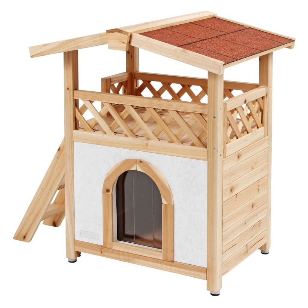 Kerbl Katzenhaus Tyrol Alpin 88x57x77 cm Hellbraun