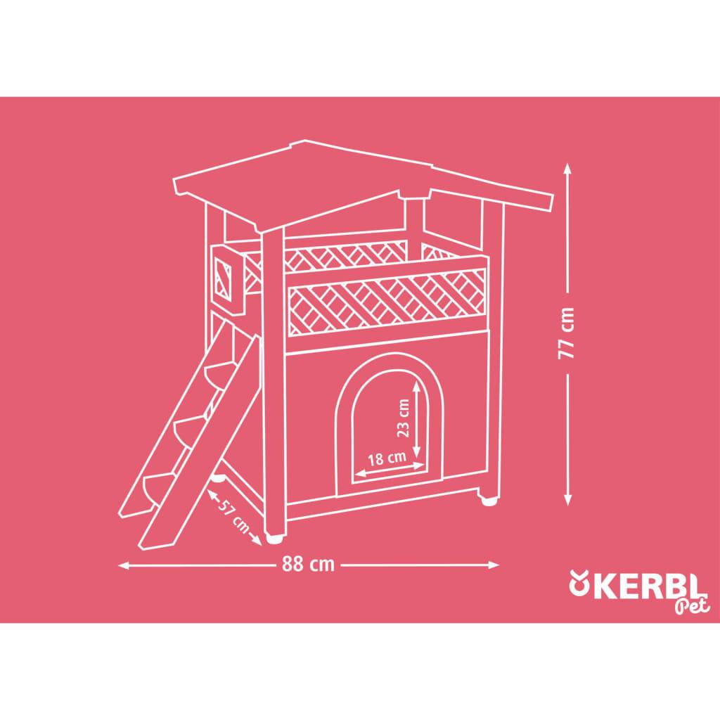 Kerbl Katzenhaus Tyrol Alpin 88x57x77 cm Hellbraun