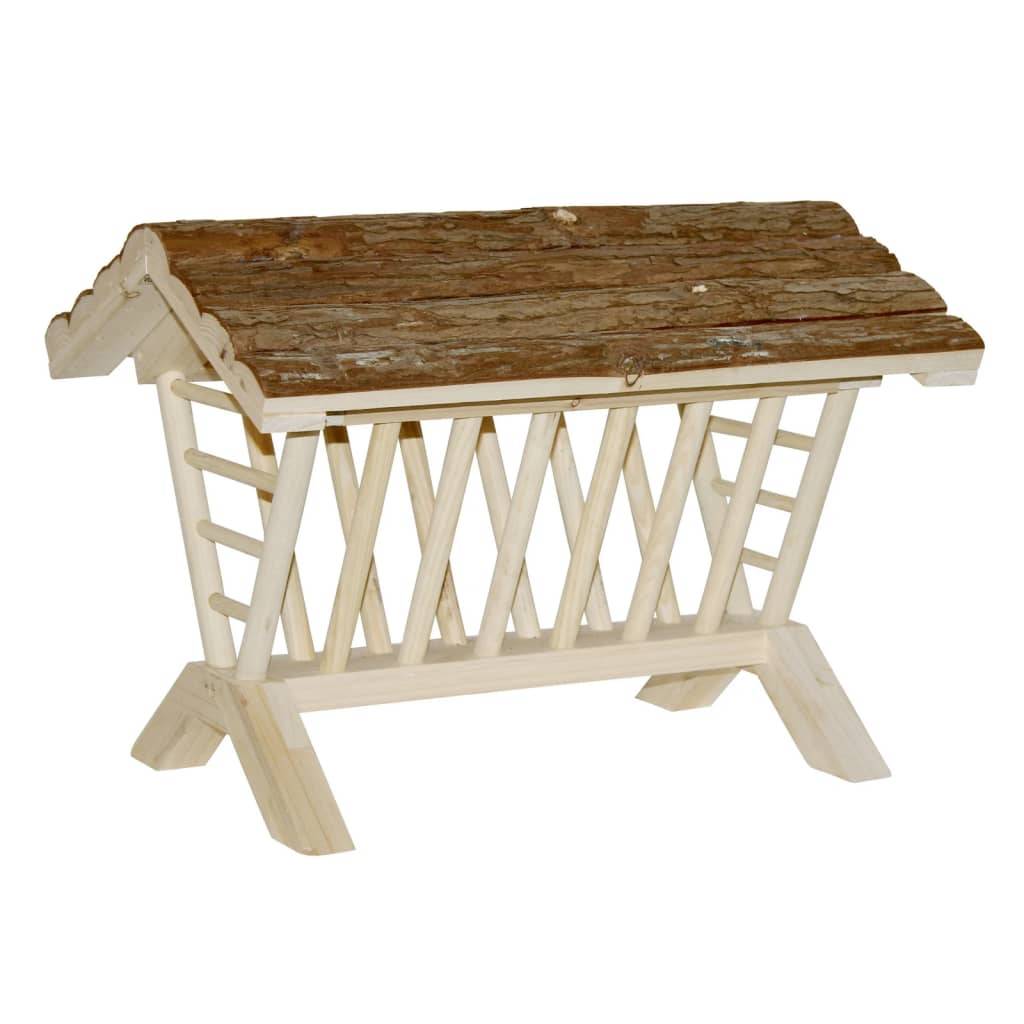 Kerbl Heuraufe Natur 45x32x33 cm Holz