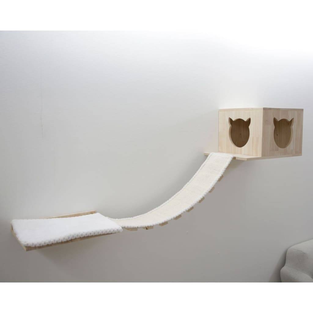 Kerbl Kletterwand für Katzen Andes 52x40x32 cm Natur und Weiß