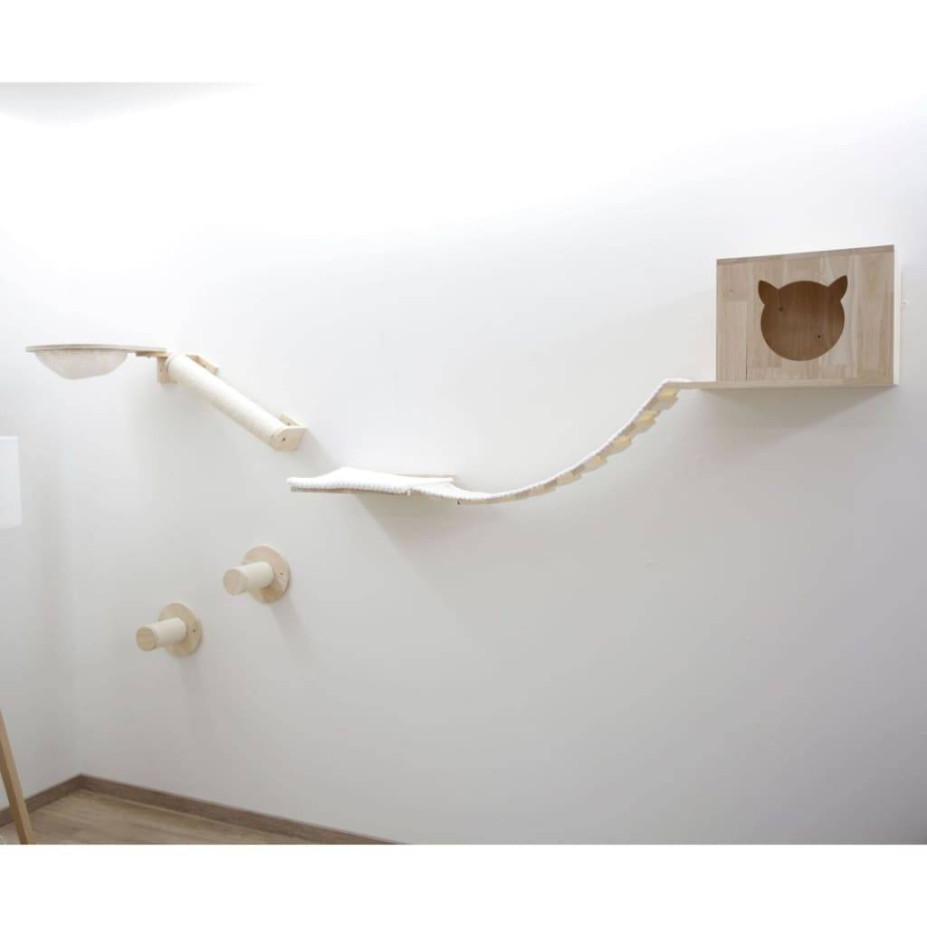 Kerbl Kletterwand für Katzen Andes 52x40x32 cm Natur und Weiß