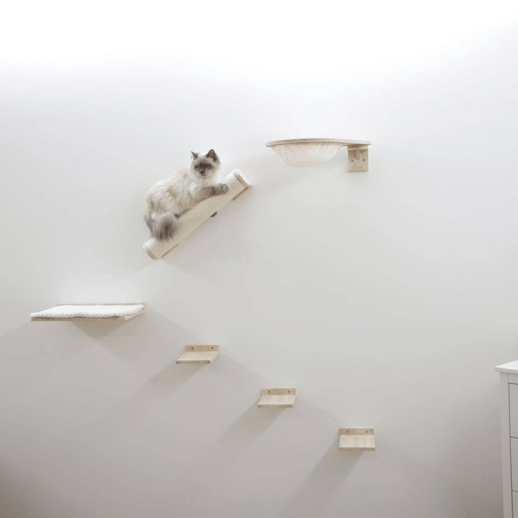 Kerbl Kletterwand für Katzen Rocky 52x17x37 cm Natur und Weiß