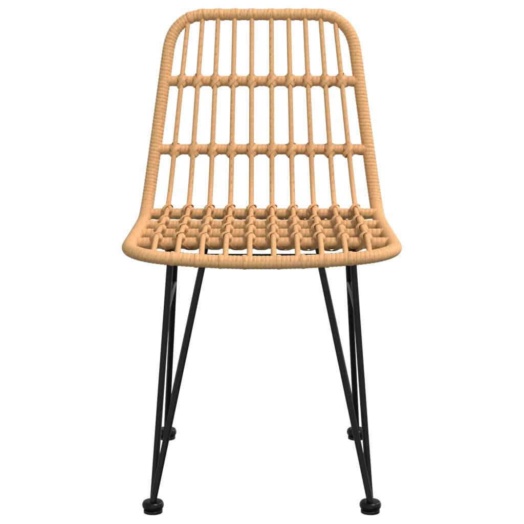 vidaXL Gartenstühle 2 Stk. 48x62x84 cm PE-Rattan