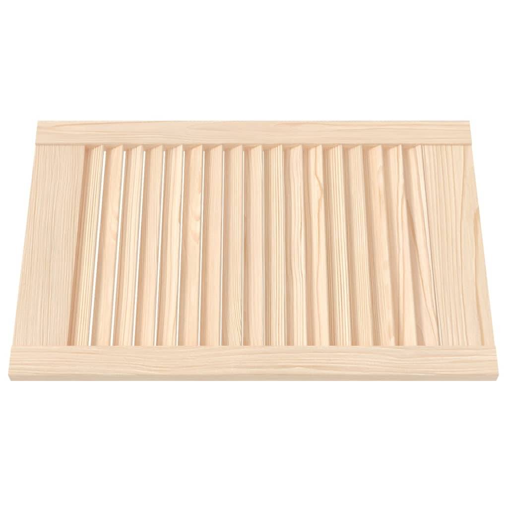 vidaXL Schranktüren Lamellen-Design 4 Stk. 61,5x39,4 cm Massivholz