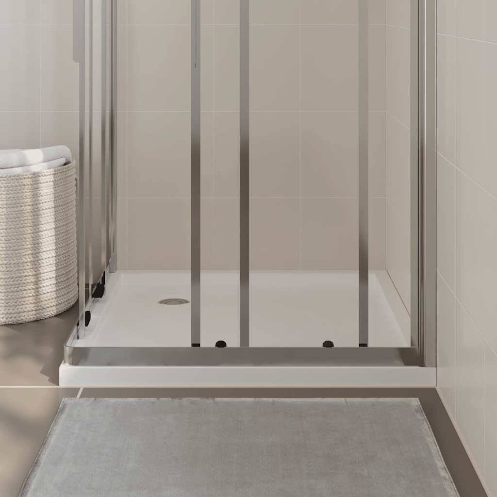 vidaXL Duschtasse ABS Quadratisch Weiß 80x80 cm