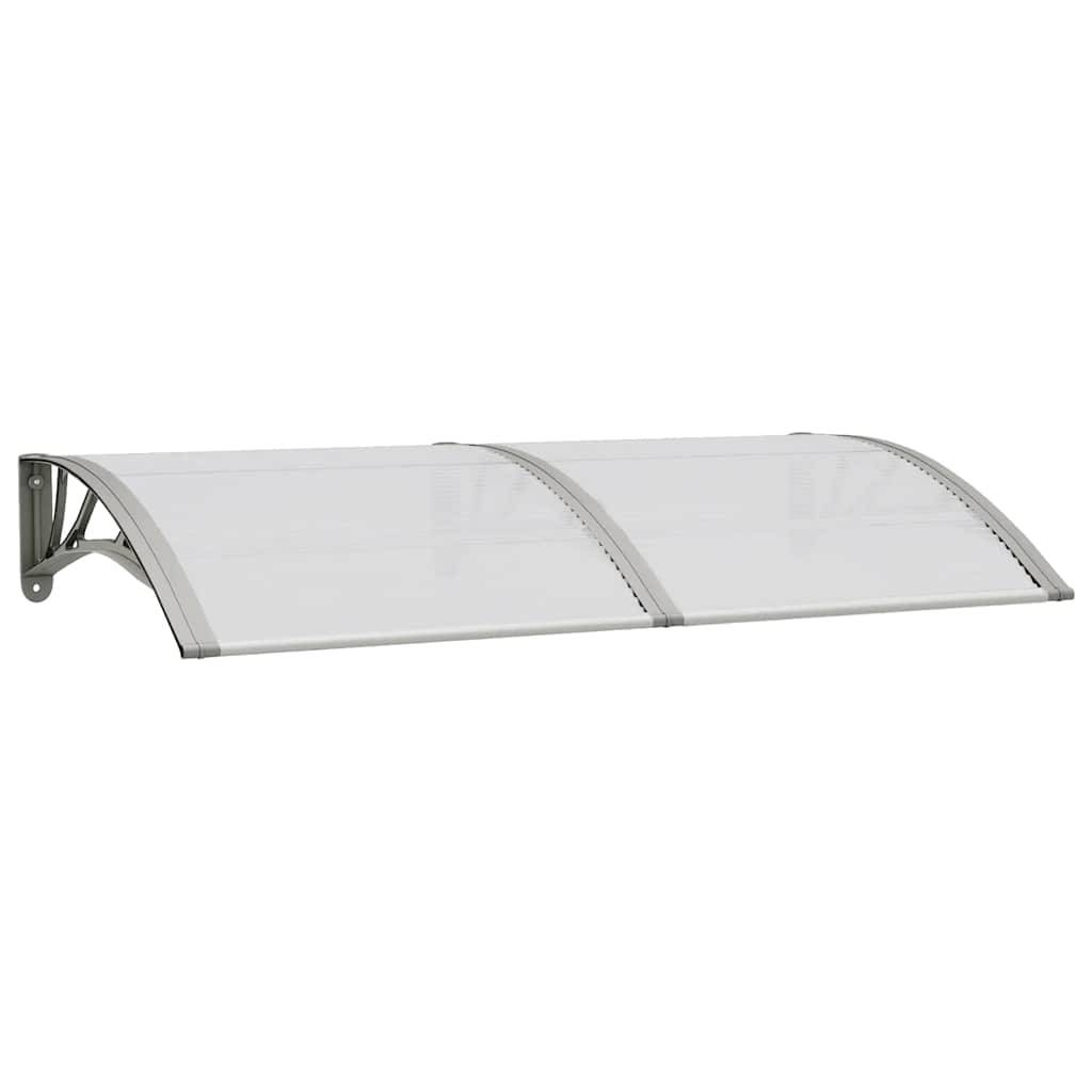 vidaXL Türvordach Grau 150x75 cm Polycarbonat