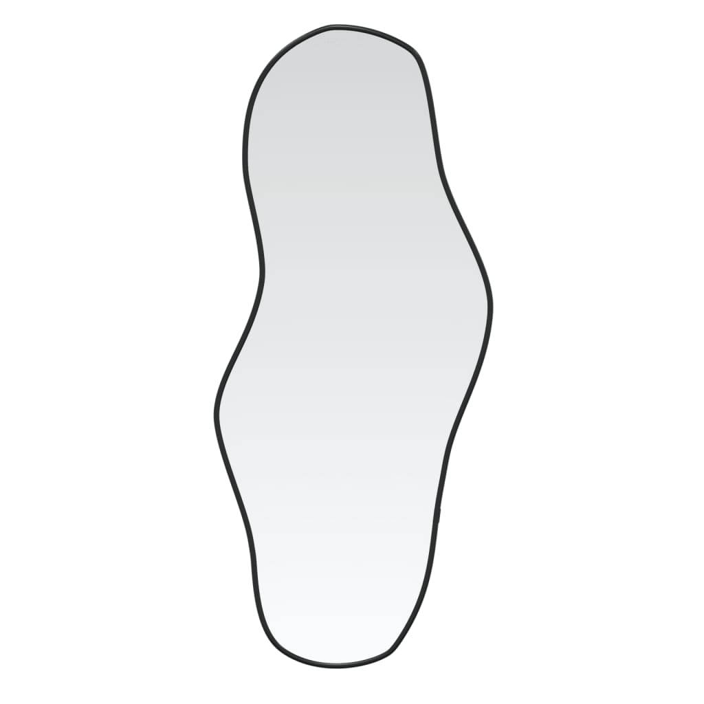 vidaXL Wandspiegel Schwarz 80x35 cm