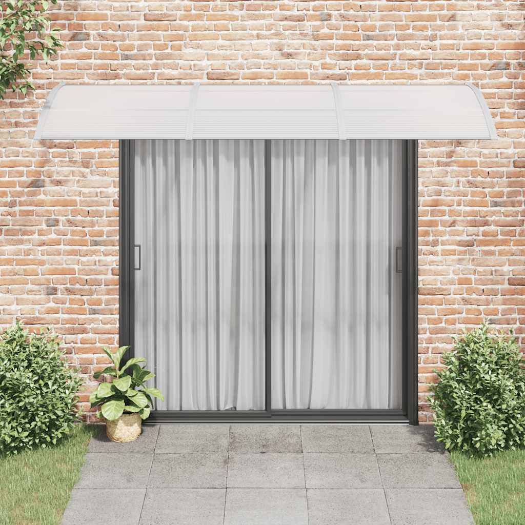 vidaXL Türvordach Grau 300x100 cm Polycarbonat