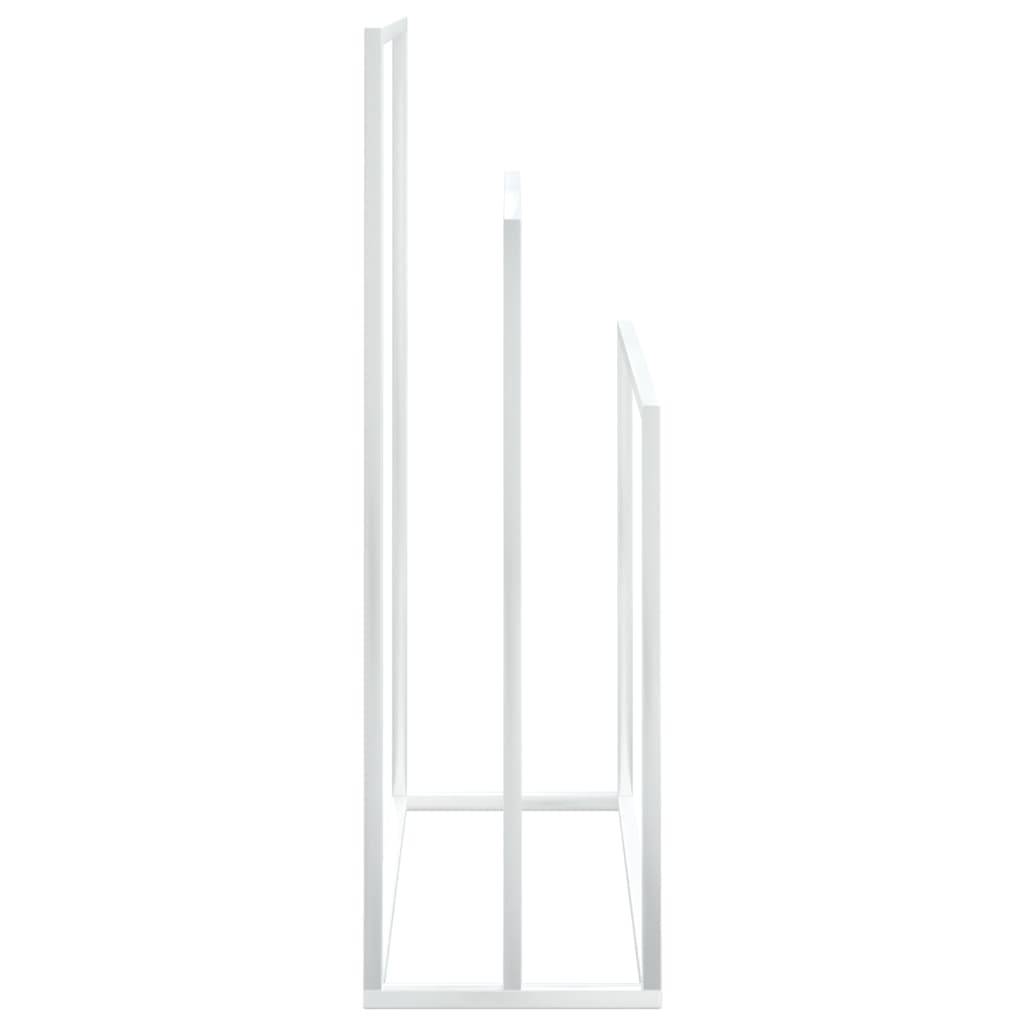 vidaXL Handtuchständer Weiß 48x24x79 cm Eisen