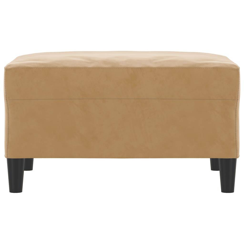 vidaXL Fußhocker Braun 70x55x41 cm Samt