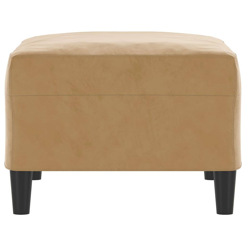 vidaXL Fußhocker Braun 70x55x41 cm Samt