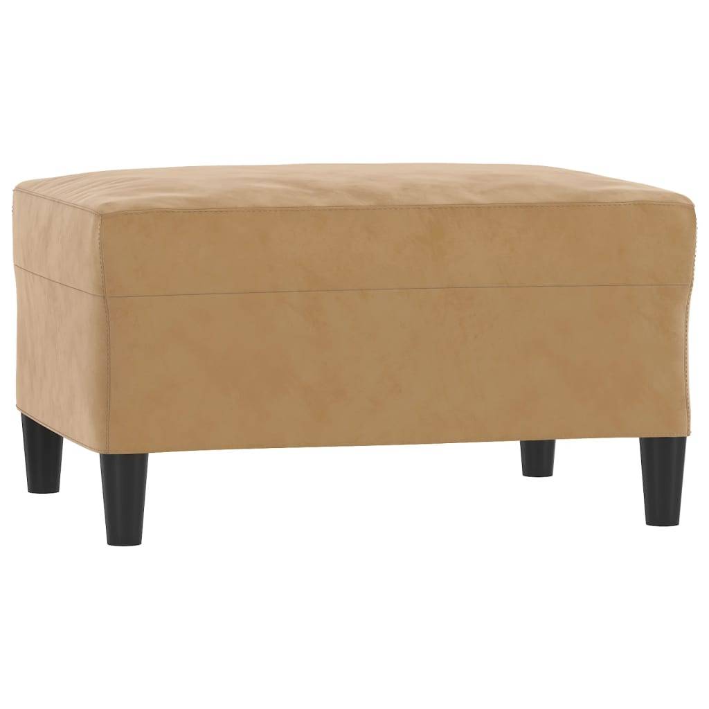 vidaXL Fußhocker Braun 70x55x41 cm Samt