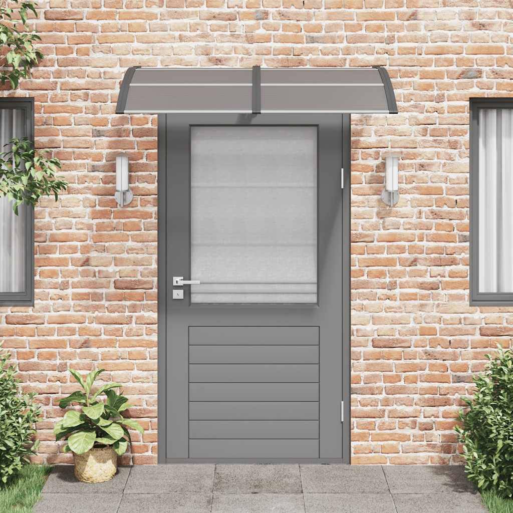 vidaXL Türvordach Schwarz 150x75 cm Polycarbonat