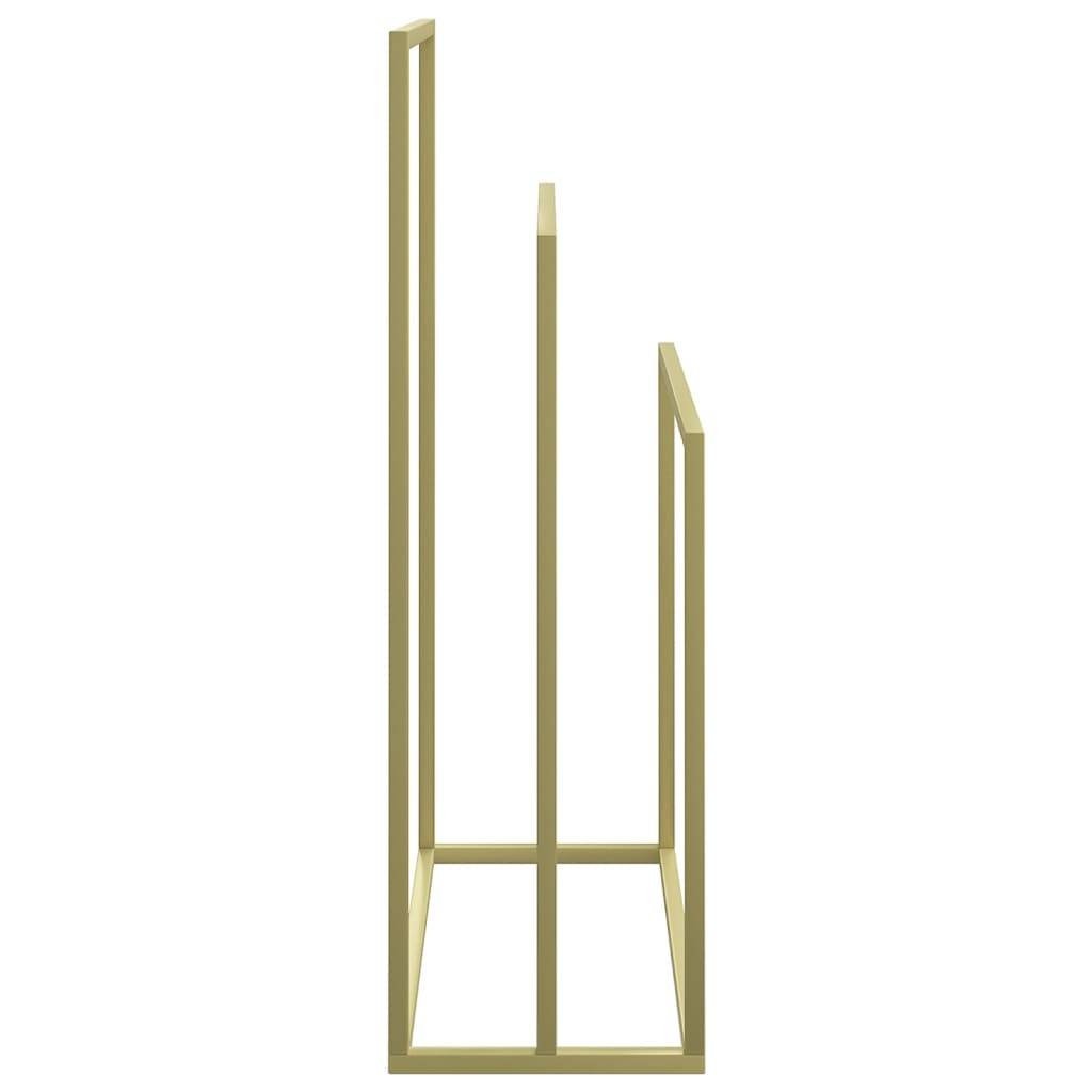 vidaXL Handtuchständer Golden 48x24x79 cm Eisen