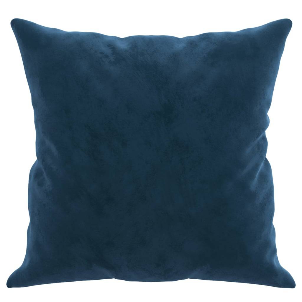 vidaXL Zierkissen 2 Stk. Blau 40x40 cm Samt