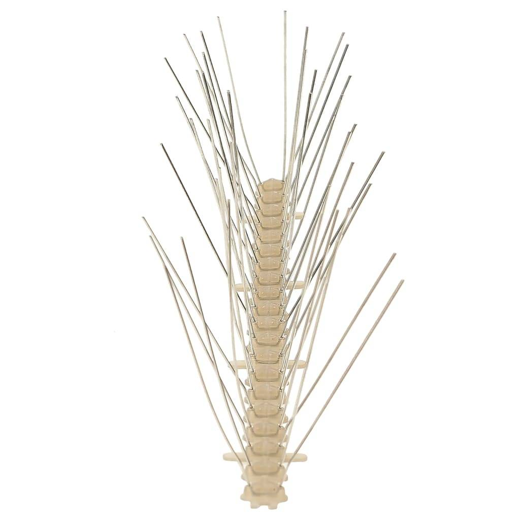 vidaXL 20-tlg. Vogelabwehr-Spikes-Set 10 m Kunststoff 4-reihig
