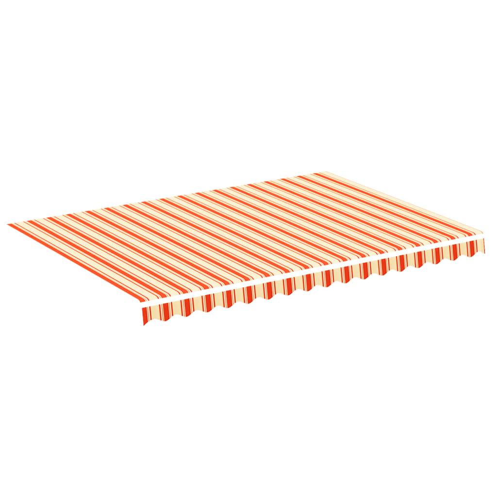 vidaXL Markisenbespannung Gelb und Orange 3,5x2,5 m