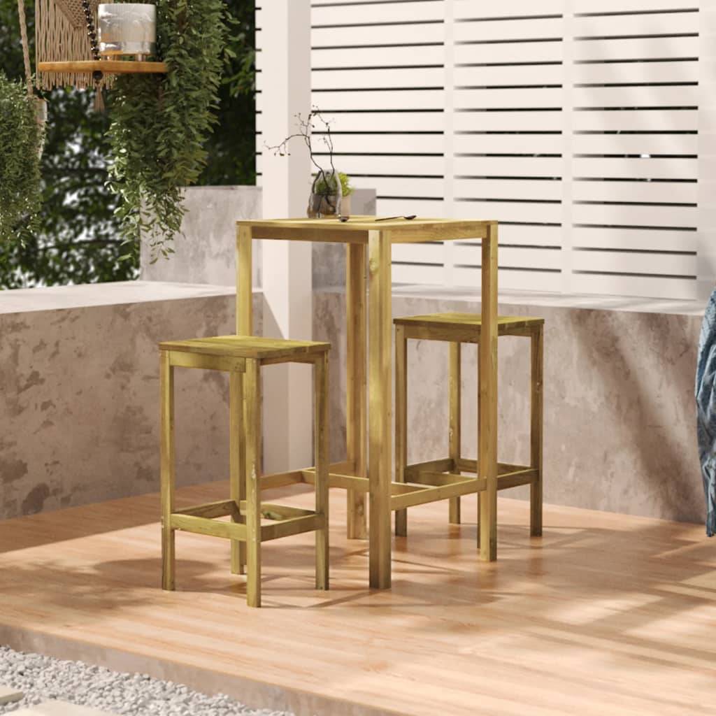 vidaXL Bartisch 60x60x110 cm Imprägniertes Kiefernholz