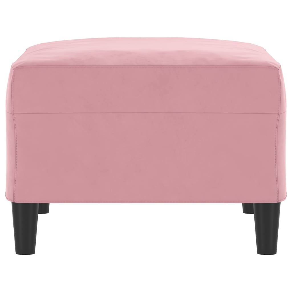 vidaXL Fußhocker Rosa 70x55x41 cm Samt
