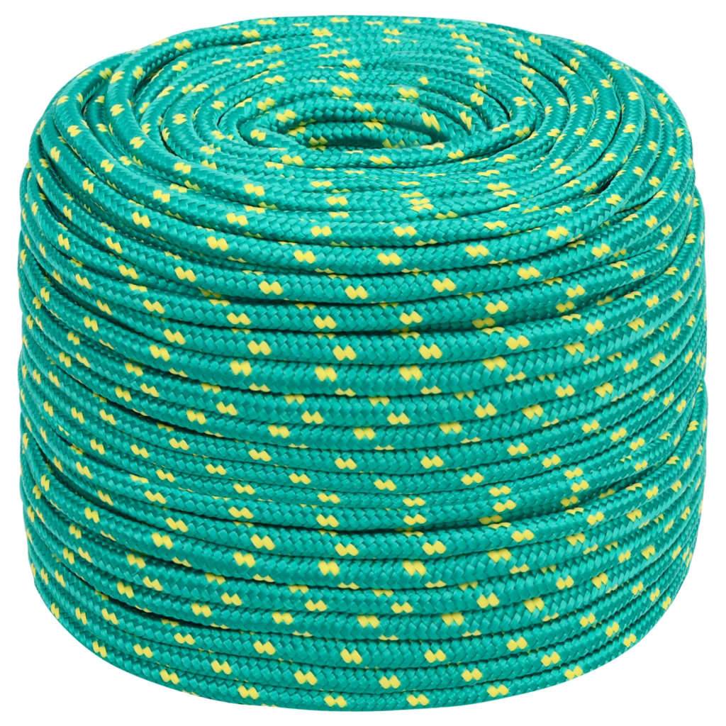 vidaXL Bootsseil Grün 8 mm 100 m Polypropylen