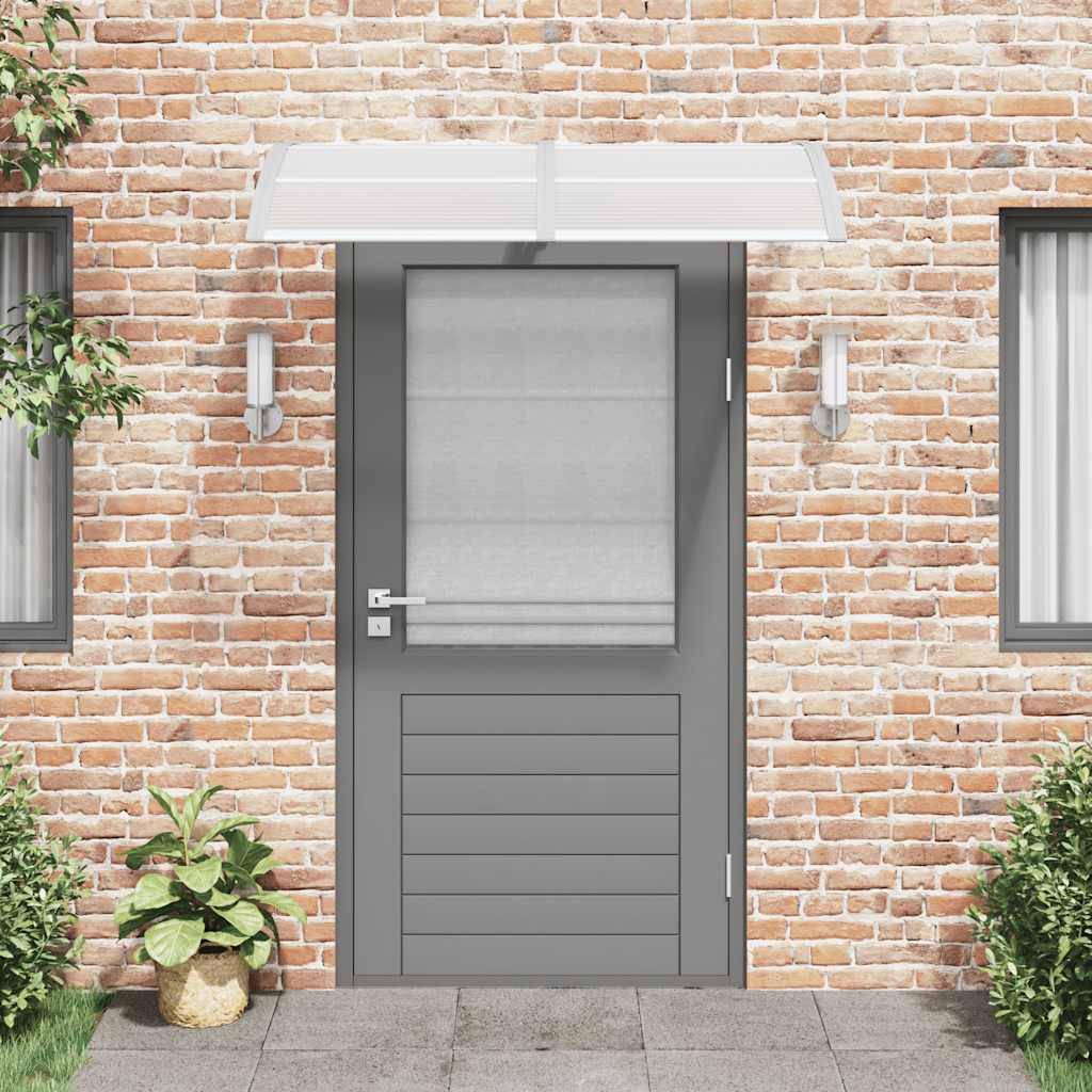 vidaXL Türvordach Grau 150x100 cm Polycarbonat