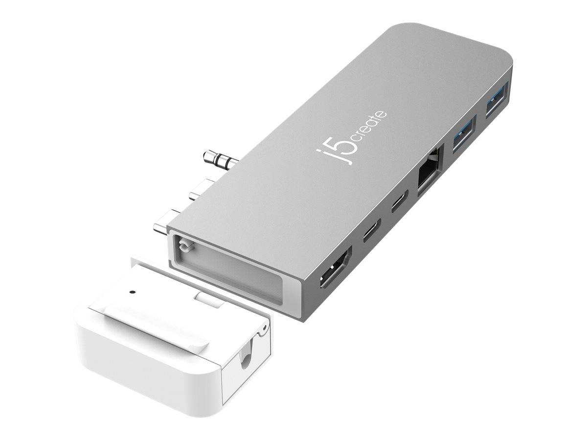 j5create JCD395 - Dockingstation - USB4 x 2 - HDMI, USB4 - 1GbE - für Apple MacBook Air (Mitte 2022)